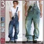 ショッピング円高還元 オーバーオール デニム メンズ  クーポンで500円OFF 期間限定  OPEN ARMS サロペット ネービー ブルー 白 グレンチェック ヒッコリー