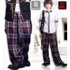 チェックパンツ メンズ レッドチェック ボトムス