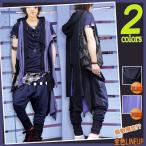 ショッピング円高還元 カーディガン メンズ 2カラー 黒 紫 A コーディガン ロングカーディガン トップス