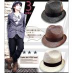 中折れハット メンズ 麦わら GEN 中折れ キャップ ストローハット 帽子