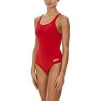 (Size 34, Red/Metallic Silver) - Arena Women's Madison Athletic Thick Strap
