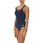 Arena Women's Madison Race Polyester Solid Swim Pro Back Swimsuit,Navy/Meta