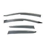 ショッピングEOS EOS スモークティント JDMスタイル サイドウィンドウバイザー レインガード Mスタイル - ホンダシビック 4ドアセダン FC1 16以降 2016 2017 2018年式対応