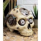 ショッピングターミネーター Ebros スチームパンク ターミネータースカル 置物 サイバネティック時計仕掛けとロボットギアワーク技術 プロトタイプ スカル像