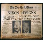 ショッピングnixon Nixon Resigns Newspaper Nfront Page Of The New York Times 9 August 1974 Announcing The Resignation Of President Richard Nixon Following The Watergate