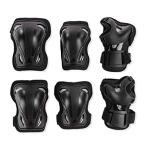 Rollerblade Skate Gear 3 Pack Protective Gear, Knee Pads, Elbow Pads and Wr