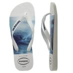 [ハワイアナス] ビーチサンダル Hype (ハイプ) ホワイト x ブルー 28cm