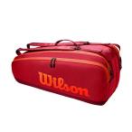 WILSON Tour 6 Tennis Bag, Up to 6 Rackets, Brown, WR8011302001