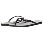 (ハワイアナス) Havaianas フリップフロップ スリム ミックスプリント, ブラック, 9-10 Women/7-8 Men