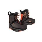 Ronix Rise Intuition Wakeboard Boots, Black Pearl/Sunrise, 10