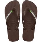 ショッピングhavaianas Havaianas メンズ ブラジル ビーチサンダル, ダークブラウン/ホワイト。, 9-10