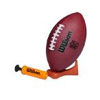 WILSON NFL Ignition Gen Green Football with Pump and Tee - Brown, Junior Size