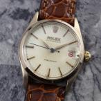 ショッピングロレックス ロレックス オイスターデイト Ref.6466 希少 赤黒カレンダー 40ミクロンGP 1956年製 アンティーク ROLEX ヴィンテージ 腕時計