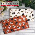 ネコポス発送/招き猫 本革 薄型長財布（