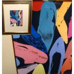 Andy Warhol / アンディウォーホル「ダイヤモンド ダスト シューズ」アートポスター　豪華額装【中古】