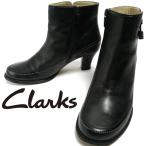 Clarks クラークス サイドジップ ショート ブーツ UK6D(25cm相当)(レデイーズ)【中古】