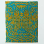 NANGA( наан ga) OCEAN OF LIFE COTTON BLANKET S NZ2254-4C426 Col.OTR1(BLUE OCEAN)