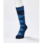 Munsingwear( Munsingwear одежда ) Crew длина a-ga il рисунок носки MGBXJB06 Col.NV00 темно-синий размер 25-27cm(EC)