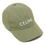 【P5％ 5/29 0時〜24時】セリーヌ 帽子 ベースボールキャップ ロゴ カーキ メンズ レディース ユニセックス CELINE 2AUA1969P 15VG