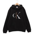 カルバンクライン パーカー フーディー CALVIN KLEIN ミックスド ロゴ モノグラム スウェット ブラック メンズ 40QC403UB1 002