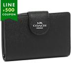 コーチ COACH 二つ折り財布 ブラック レディース 6390 SVDTV アウトレット