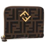 フェンディ 二つ折り財布 FFダイヤモンド ブラウン レディース FENDI 8M0508 ADYM F13VK