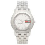 ¥°¥Ã¥Á ÏÓ»þ·× ¥á¥ó¥º GUCCI YA055205 ¥·¥ë¥Ð¡¼ ¥Û¥ï¥¤¥È