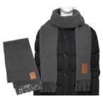 ガニー マフラー フリンジ レザーパッチ