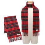 ジョンストンズ マフラー レッド マルチカラー メンズ レディース JOHNSTONS OF ELGIN WA000016 KU0303 WOVEN SCARF ROYAL STEWART 小判