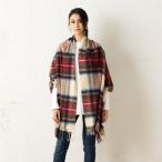 ジョンストンズ ストール マフラー ベージュ レッド JOHNSTONS OF ELGIN WA000056 KU0010 WOVEN STOLE HESSIAN DRESS STEWART 大判