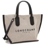 ロンシャン ショルダーバッグ ハンドバッグ エッセンシャル トップハンドルバッグ グレー ブラック レディース LONGCHAMP 10259 HSG 037