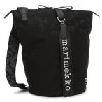 ショッピングマリメッコ マリメッコ ショルダーバッグ オールデイバケット ウニッコ 花柄 ブラック レディース MARIMEKKO 092226 999 A4対応