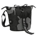 ショッピングマリメッコ マリメッコ ショルダーバッグ ウニッコ 花柄 グレー ブラック レディース MARIMEKKO 094634 990