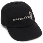 ショッピングマリメッコ マリメッコ キャップ 帽子 ロゴ バラ ブラック メンズ レディース ユニセックス MARIMEKKO 094893 999