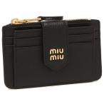 ミュウミュウ カードケース フラグメントケース ヴィッテロダイノレザー ブラック レディース MIU MIU 5MC038 ADT7 F0002