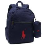 【訳ありアウトレット】ポロラルフローレン リュック バックパック ネイビー レッド レディース POLO RALPH LAUREN 9AR071 BCV A4対応【ラッピング不可商品】