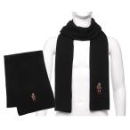 ポロラルフローレン マフラー ホリデー ベア スカーフ ポロベア ニットブラック メンズ RALPH LAUREN PC1455 001 HOLIDAY BEAR SCARF BLACK