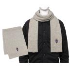 ポロラルフローレン マフラー ソリッド デニム ベア スカーフ ポロベア ニット グレー メンズ RALPH LAUREN PC1464 032 SOLID DENIM BEAR SCARF ANDOVER HEATHER