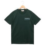 ショッピングマルニ マルニ Tシャツ カットソー レギュラーフィット オーガニックコットン グリーン メンズ レディース MARNI HUMU0198X0 UTC017 00V89