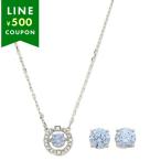 スワロフスキー ネックレス アクセサリー レディース SWAROVSKI 5480485 ブルー シルバー