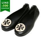トリーバーチ バレエシューズ フラットシューズ ミニー 折りたたみ可 ブラック ゴールド レディース TORY BURCH 50393 013