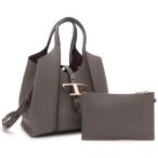 トッズ ハンドバッグ ショルダーバッグ Tタイムレス ショッピングバッグ ミニ グレー レディース TOD'S XBWTSBA9100 XSO B400