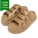 UGG サンダル 厚底 ゴールデングロウ アグ レディース スライド プラットフォーム ブラウン 1167430 DND GOLDENGLOW SLIDE