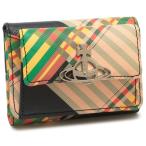 ヴィヴィアンウエストウッド 三つ折り財布 サフィアーノ タータンチェック レディース VIVIENNE WESTWOOD 52010013U L0074 O102