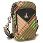 ヴィヴィアンウエストウッド ショルダーバッグ サフィアーノ チェック フォンケース レディース VIVIENNE WESTWOOD 53020084U L0074 O102