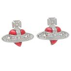 ヴィヴィアンウエストウッド ピアス ディアマンテハート オーブ シルバー レッド メンズ レディース VIVIENNE WESTWOOD 6201033K P383