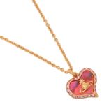 ヴィヴィアンウエストウッド ネックレス ペンダント ペトラ ハート ゴールド ピンク レディース VIVIENNE WESTWOOD 63020103 02R938