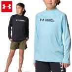  Under Armor UA Rush Guard длинный рукав mok boys 25SS черный голубой (6001926) тренировка мужчина 