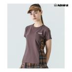 ショッピングレディス ADMIRAL　レディース　サイドフレアアソートグラフィックTEE　ATLA550-022　2025FW　ブラウン　ポスト投函対応　アドミラル