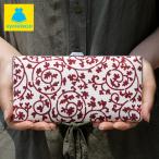 がま口 財布  天溝がま口長財布 帆布・蛸唐草    小銭入れ がま口財布 がま口長財布 財布 コインケース   プレゼント [M便 9/10]  在庫商品